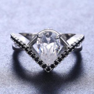 Sterling Silver Pear Shaped